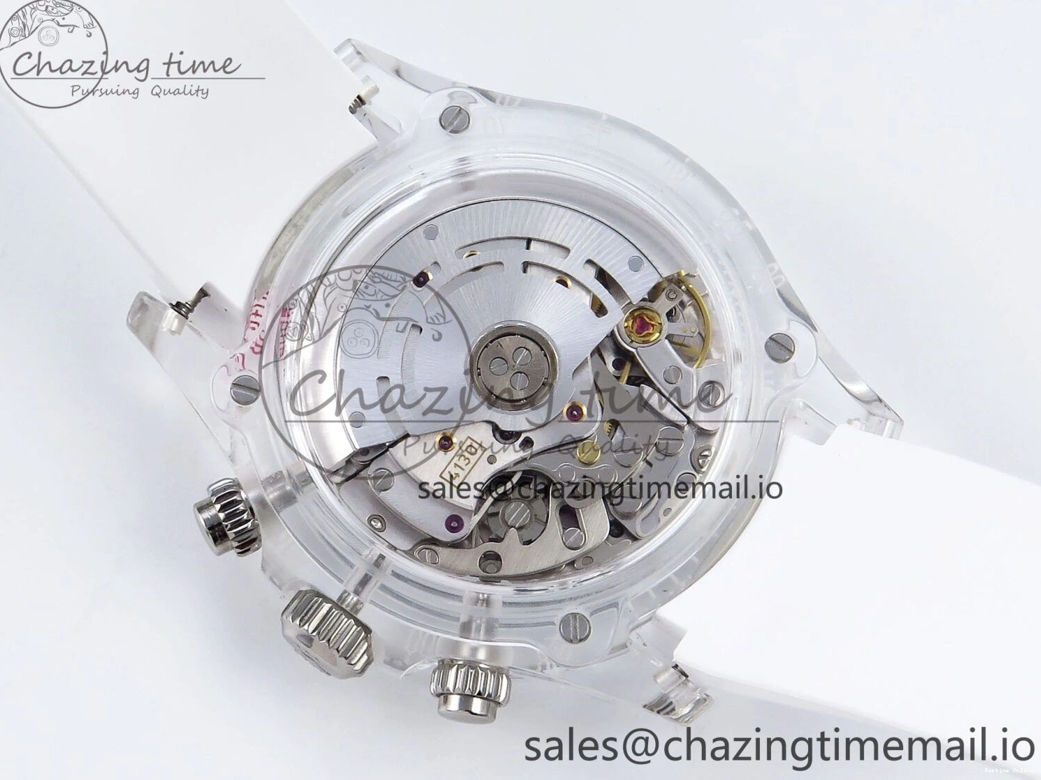 0407 Daytona AET Remould N6F 1:1 Best Edition Meteorite Dial on White Rubber Strap SA TopPick 920